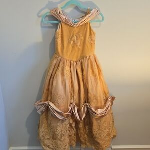 Only Little Once Girls Velvet Belle Dress With Hoop 10